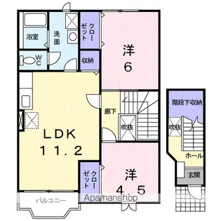 エクセシオールA【2階】の間取り