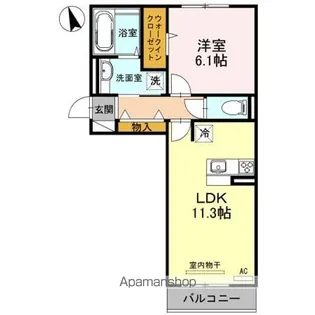 ヴィラ シャルマン【205号室】の間取り