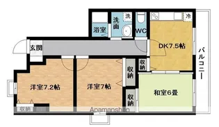 キャッスル桜ヶ丘【3階】の間取り