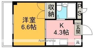 クーノス北坂戸【3階】の間取り