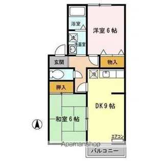 カーサ向山【2階】の間取り