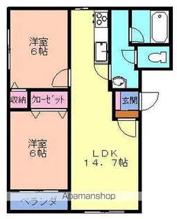 リーフリットⅡ【301号室】の間取り