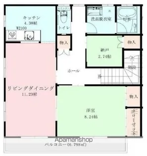 スイートハイツⅡ【2階】の間取り