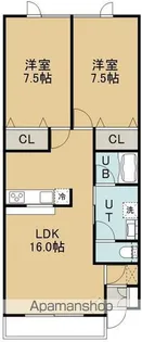 コーポラメール【201号室】の間取り