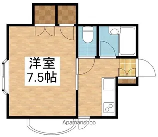 アパートメントイースト【101号室】の間取り