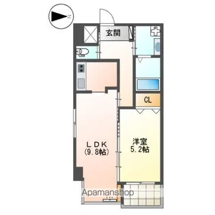 ラフォルテ日本橋【4階】の間取り