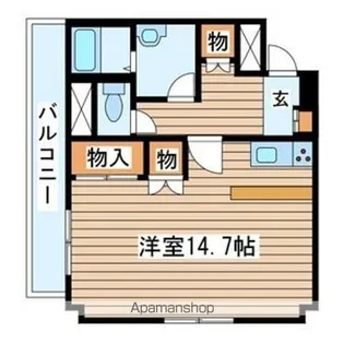 フォンテーヌ守口【408号室号室】の間取り