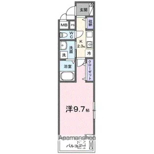 ヒカルサ三郷中央【2階】の間取り