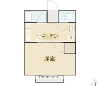 アリエッタ平井中央B【105号室】の間取り
