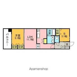 KDX清水レジデンス【1階】の間取り