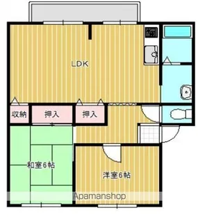 サンビレッジ白金B棟【1階】の間取り