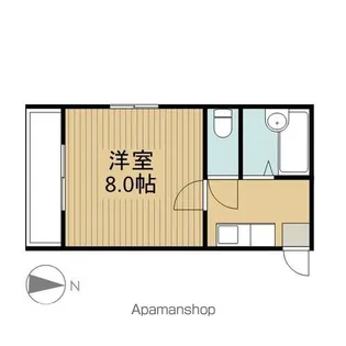 メゾンヌーヴェル【2-A号室】の間取り