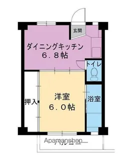 ビレッジハウス妹尾1号棟【1階】の間取り