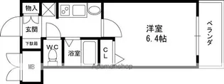エステムコート梅田・天神橋リバーフロント【4階】の間取り