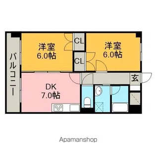 ベアーバレーM【3階】の間取り