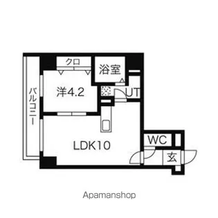 パークヒルズ中央25【8階】の間取り