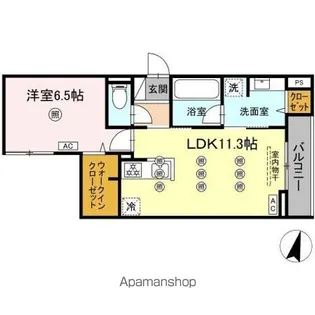 ディアライズ綾羅木本町 B棟【3階】の間取り