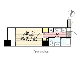 ライジングプレイス桜木町二番館【7階】の間取り
