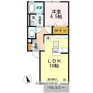 ハピネス杜【1階】の間取り