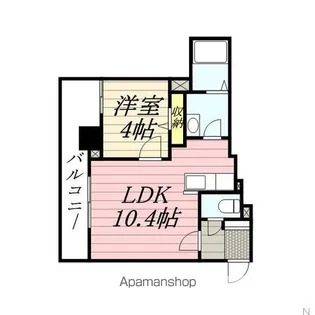 ビブレス月寒中央ステーション【1108号室】の間取り
