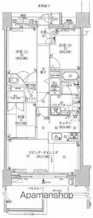 プレミスト橘公園通り【13階】の間取り