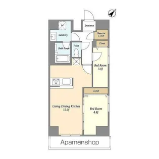 グランカーサ西葛西【7階】の間取り