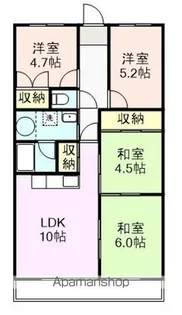 メゾングッチ【408号室】の間取り