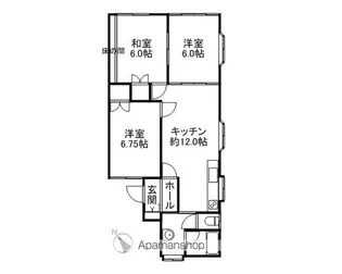 リラハイツ鳥居【2-2号室】の間取り