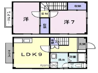ドミールシャンテ【1階】の間取り