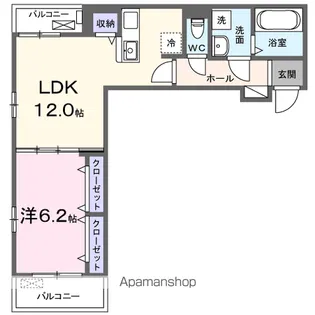 仮称小室町アパート【2階】の間取り