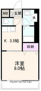ルミエール・Y【605号室】の間取り