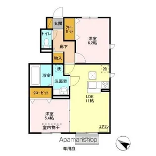 CASA SOAVE【1階】の間取り