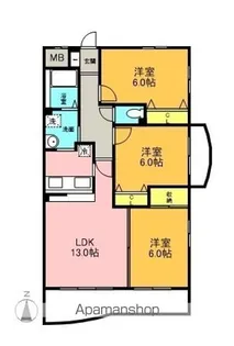 グラン・クリュ弐番館【3階】の間取り