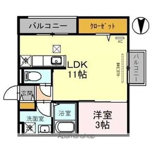 アステール【1階】の間取り