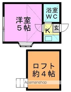 プラザドゥウィルシャーA【201号室】の間取り