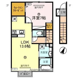 PLAISIR【2階】の間取り