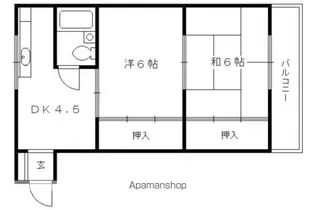 ハイツ紫峯【1階】の間取り