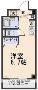 コート富士館【1階】の間取り