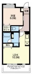 グリーングラス【1階】の間取り