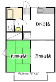 スカイハイツK1【102号室】の間取り