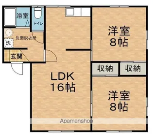 フレグランスけやきB【1階】の間取り