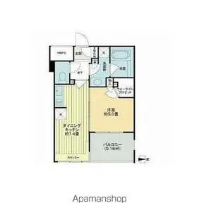 ライオンズシティ蔵前【5階号室】の間取り
