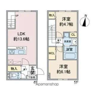 CrossRoad SasashimaLive【4階】の間取り
