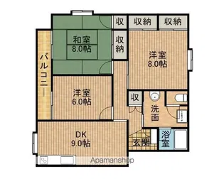 リベールS&K【3階】の間取り