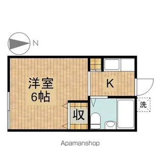 1Kの間取り画像