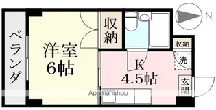 メゾンゆずり葉(西館)【402号室】の間取り