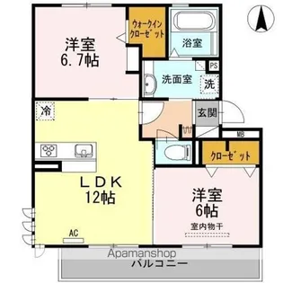 エスポワールⅢ【2階】の間取り