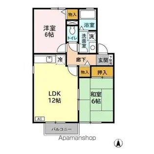 マロンハイツ C【2階】の間取り