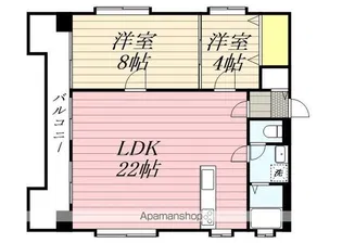 ロワールマンション大名【701号室】の間取り