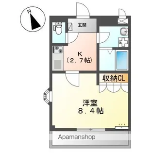 SK FLAT 2ND(エスケーフラットセカンド)【2階】の間取り